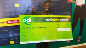 Mkokoteni man wins Sh20 million Jackpot on Odibets